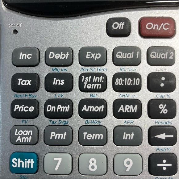 Mortgage Financial Calculator from Calculated Industries Model 3415 - Picture 3 of 10